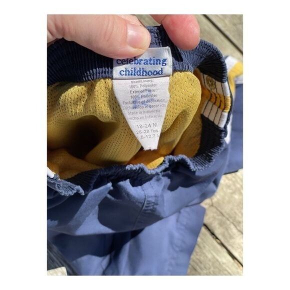 Carter’s wide Leg Track Pants Mesh Lined Sz 18-24 M - Picture 6 of 11